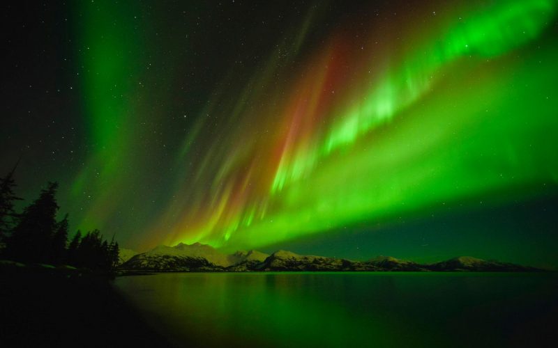 DGYPEC Northern lights, Aurora Borealis, College Fjord, Prince William Sound, Anchorage, Alaska, United States