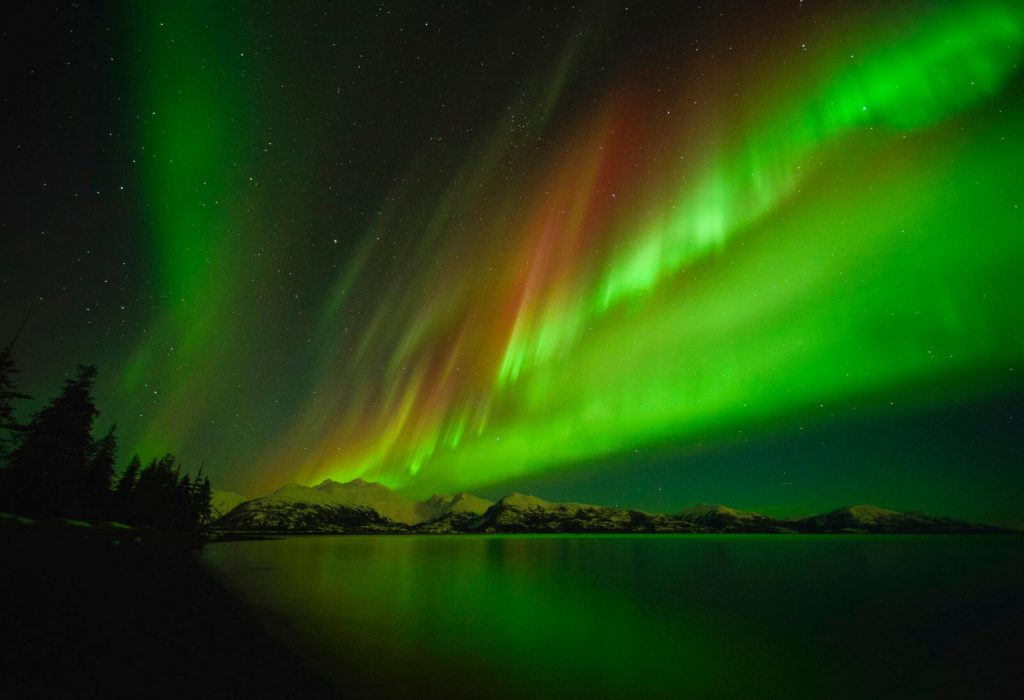 DGYPEC Northern lights, Aurora Borealis, College Fjord, Prince William Sound, Anchorage, Alaska, United States